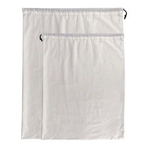 2 PC 100% Muslin Cotton Dustbags: (1)25”x 19”Backpack size & (1) 21”x15”